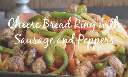Cheese Bread Ring with Sausage and Peppers