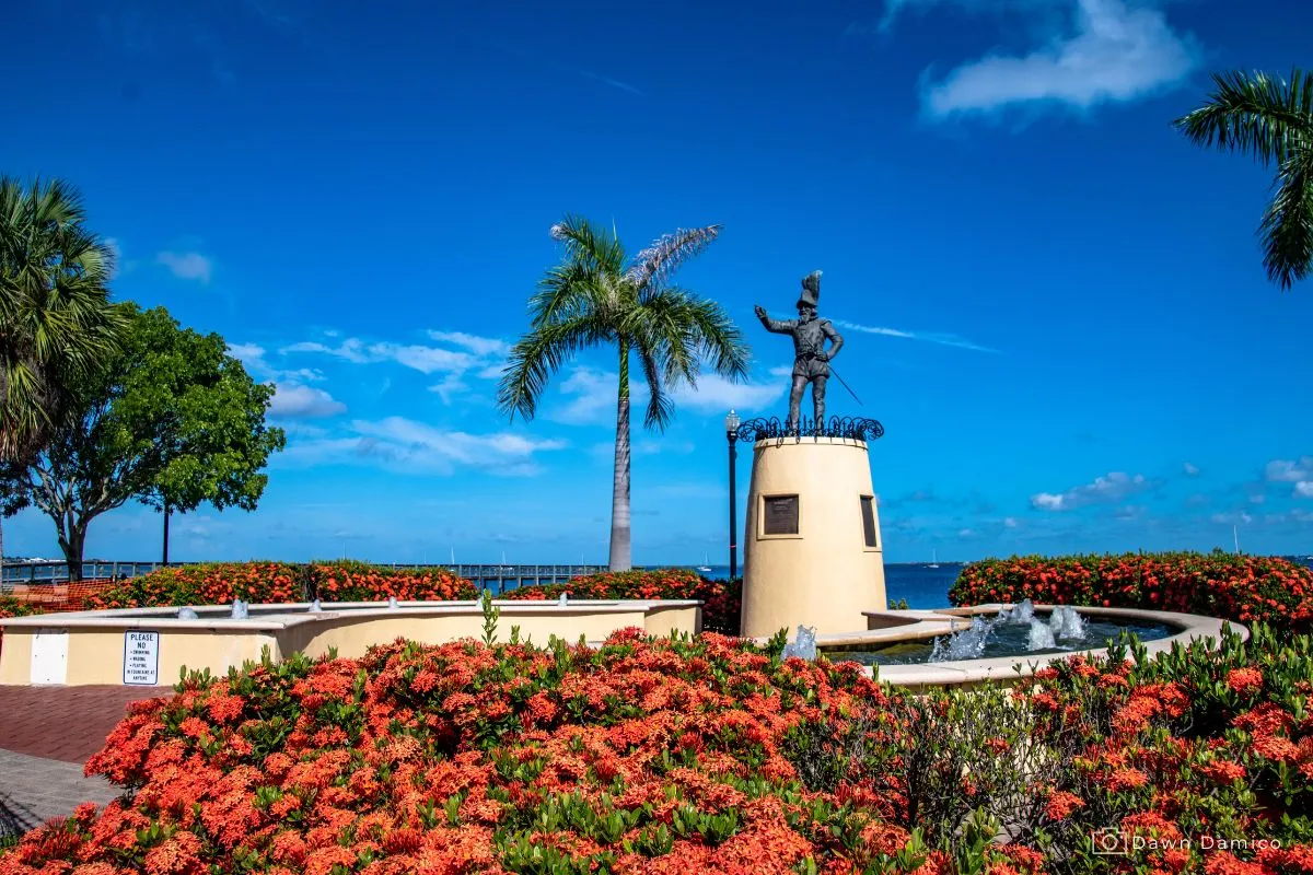 Punta Gorda FL-Ponce de Leon Statue of Ponce de Leon, Punta Gorda, Florida riverwalk